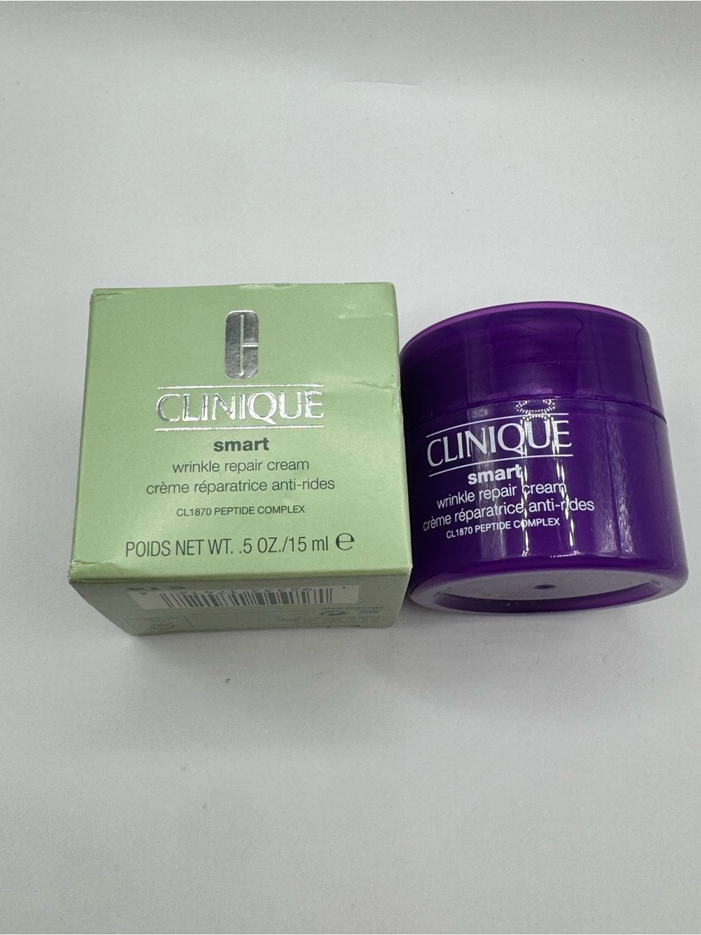 Clinique Smart Wrinkle Repair Cream Peptide Complex Anti-Wrinkle 0.5 oz/15ml
